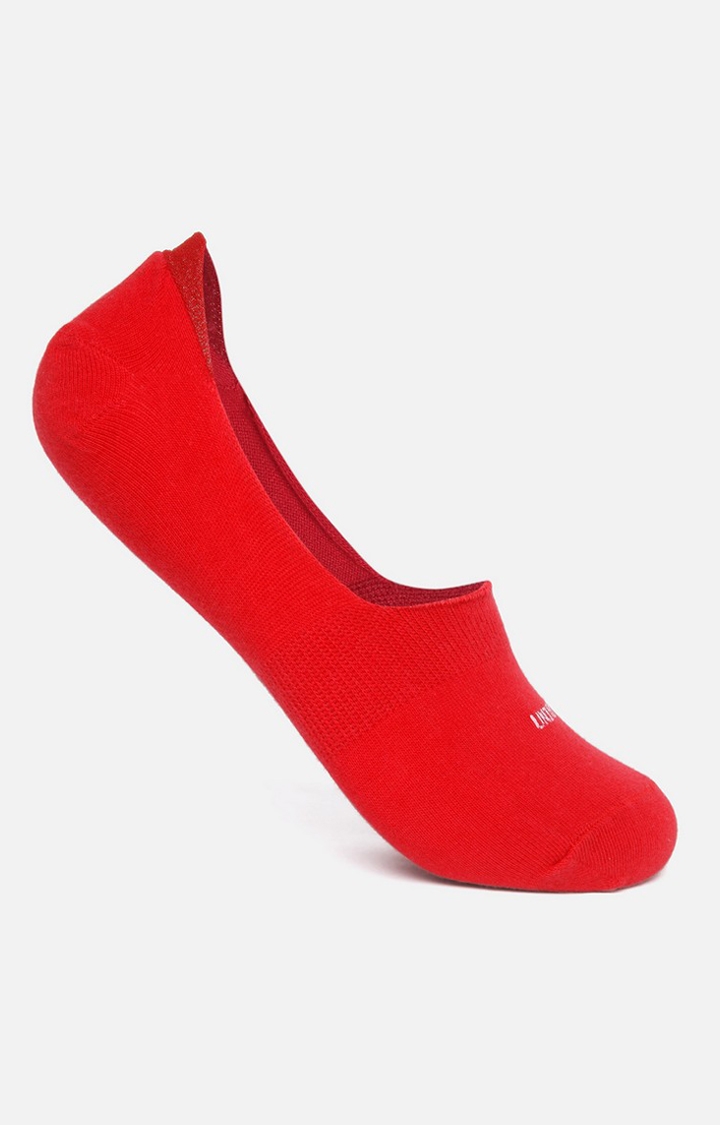 Spykar | Underjeans By Spykar Men Red No Show Single Pair Of Socks