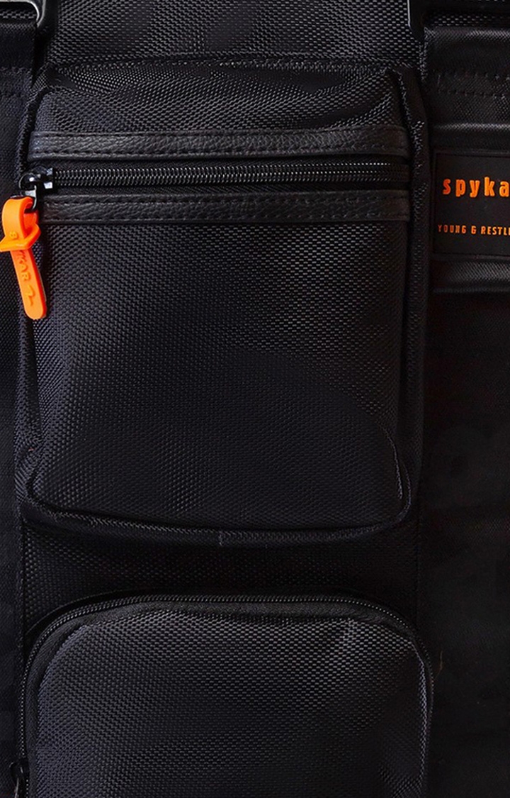 Spykar Black Polyester Bags