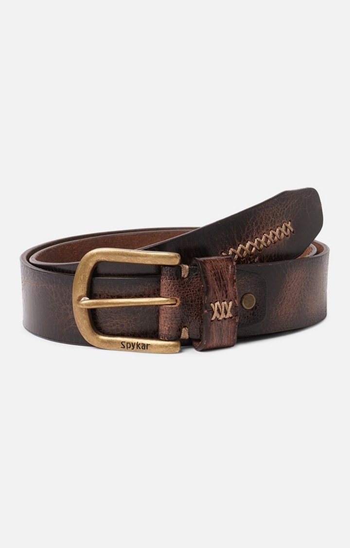 Spykar Tan Genuine Leather Belt