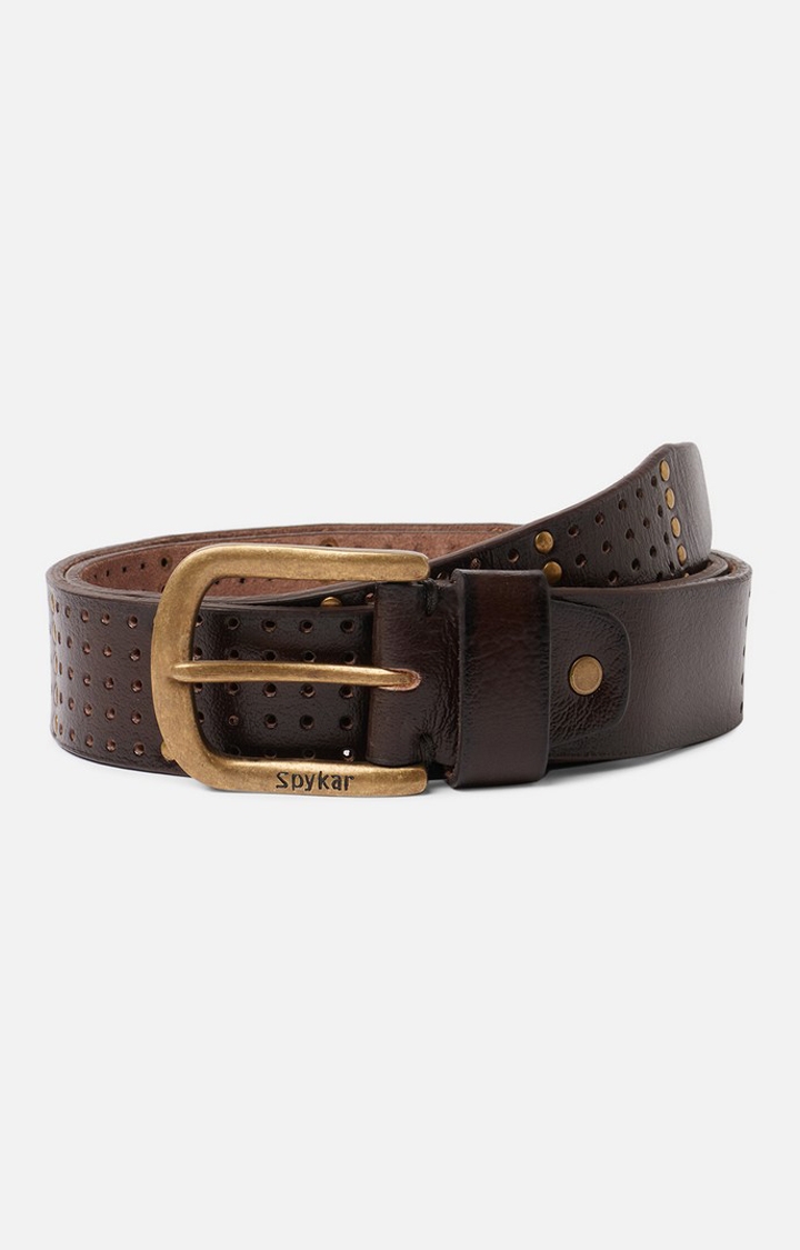 Spykar Brown Genuine Leather Belt