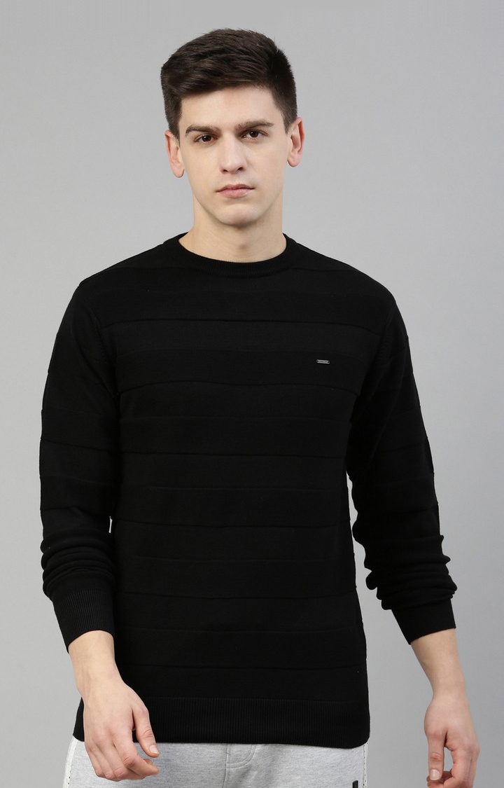 Men's Black Cotton Sweatshirts