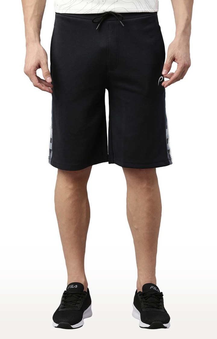 Men's Grey Polycotton Activewear Shorts