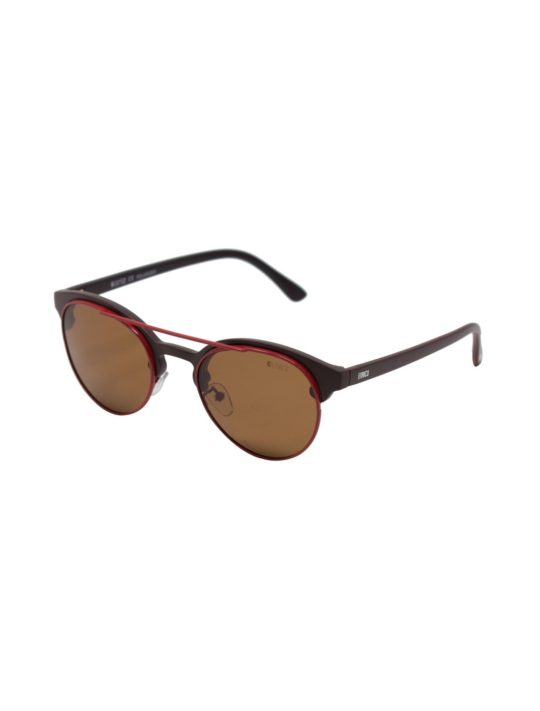 ENRICO | Enrico Pompom Uv Protected Round Unisex Sunglasses ( Lens - Brown | Frame - Brown)
