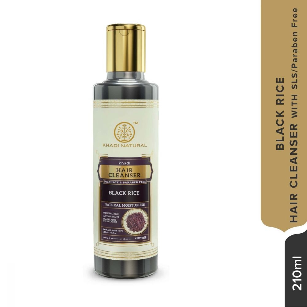 Khadi Natural | Black Rice Cleanser / Shampoo Sulphate Paraben Free