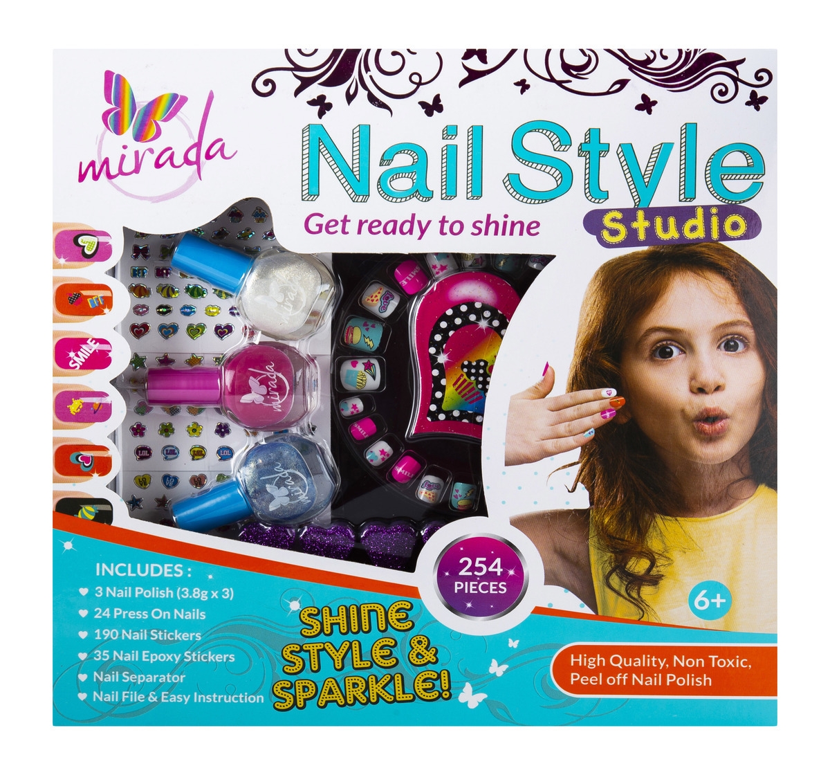 Mirada | Mirada Nail Style Studio DIY Art & Craft Kits for Kids age 5Y+ 