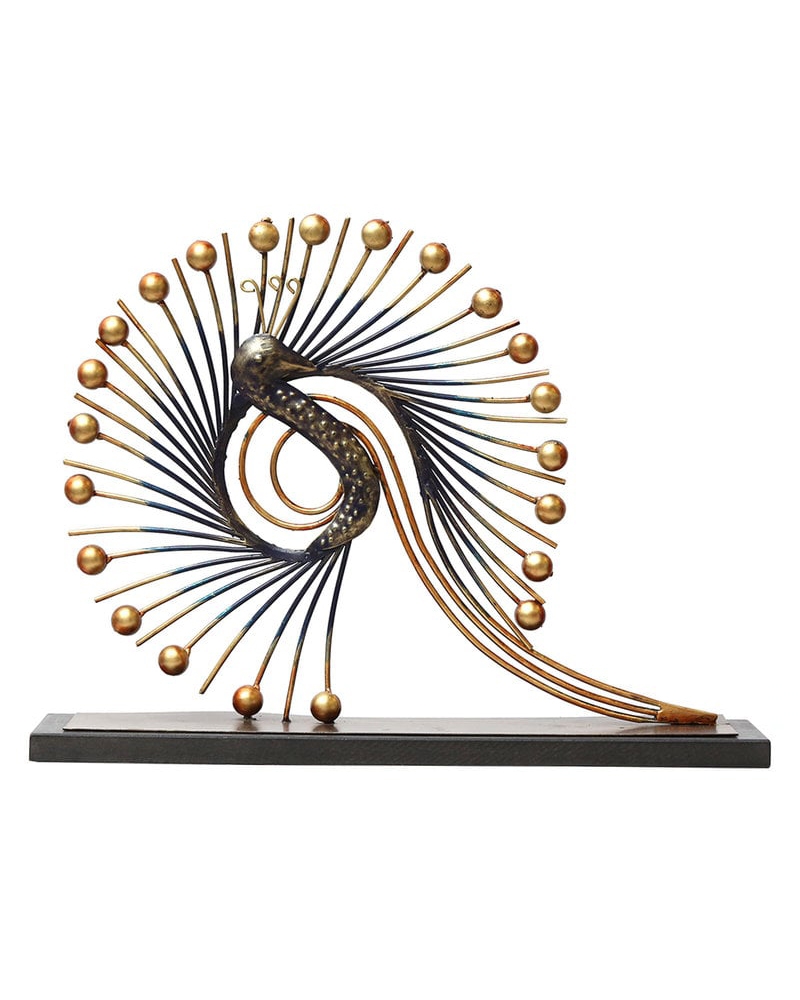 Order Happiness | Order Happiness Iron Modern Peacock Table Decorative Showpiece For Home Decoration Living Room Bedroom office