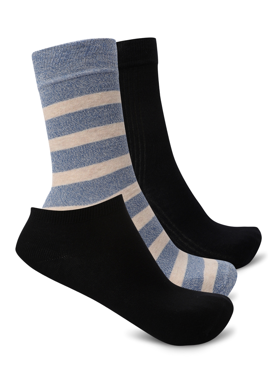 Smarty Pants | Smarty Pants men's pack of 3 solid and printed cotton socks. 