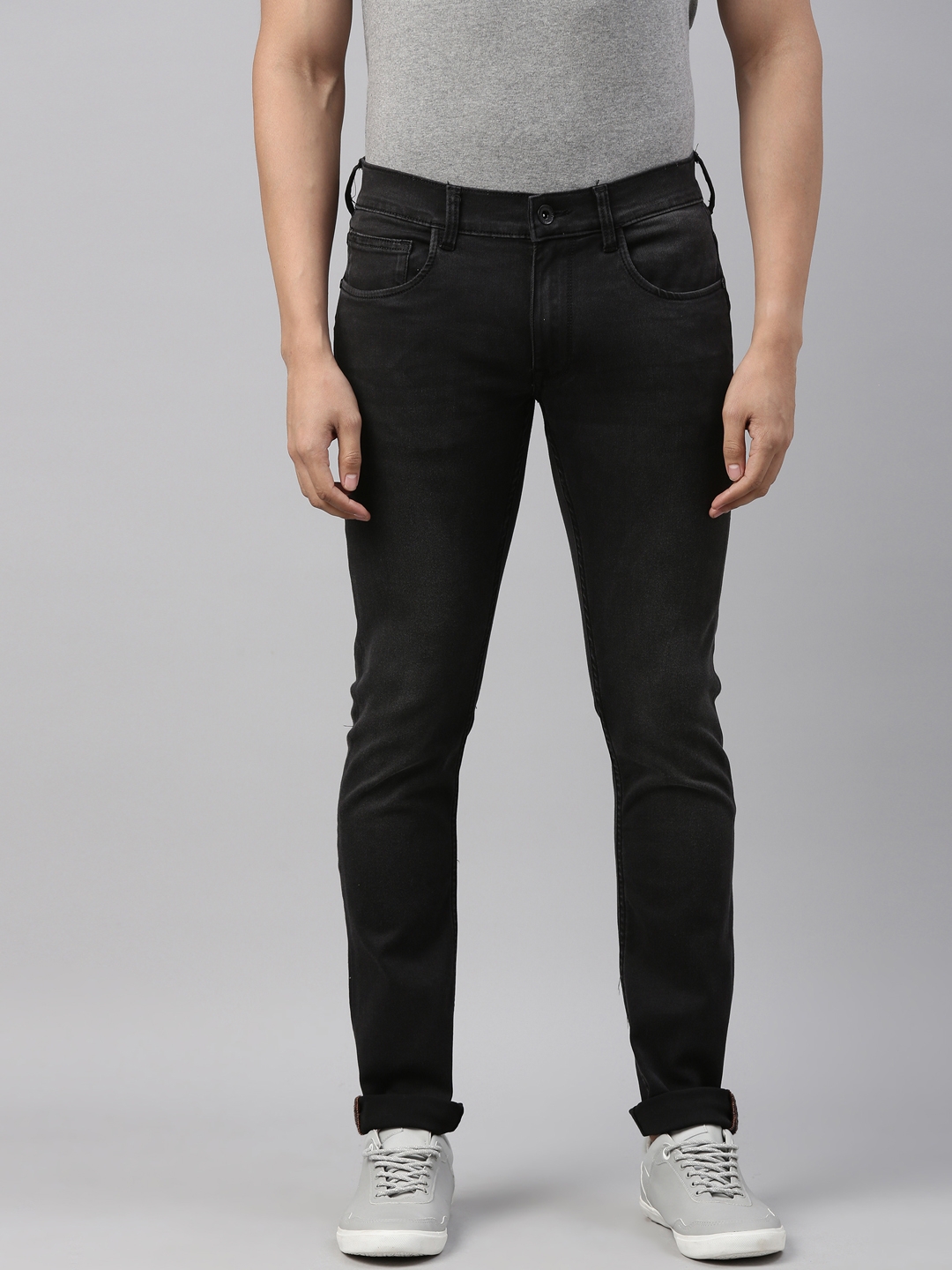 American Bull Mens Solid Full length Denim Jeans