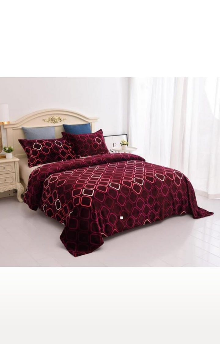 Sita Fabrics | Sita Fabrics Premium Super Soft Light Weight Printed Double Bed Velvet AC Blanket |90x100 Inches 0