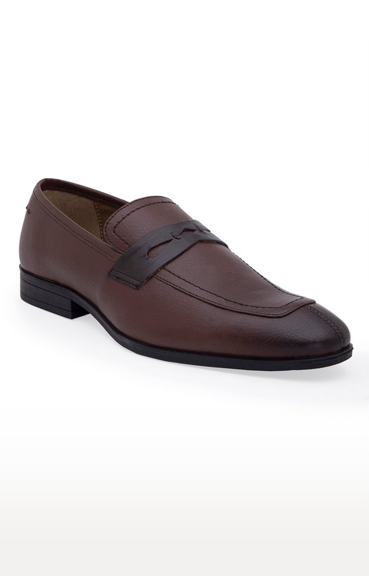 Allen Cooper | Allen Cooper Brown Slip On Formal Shoes For Men