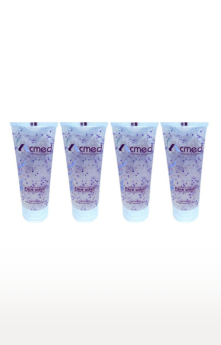 Acmed Pimple Care Face Wash for Acne Prone Skin (70grams) : Pack of 04