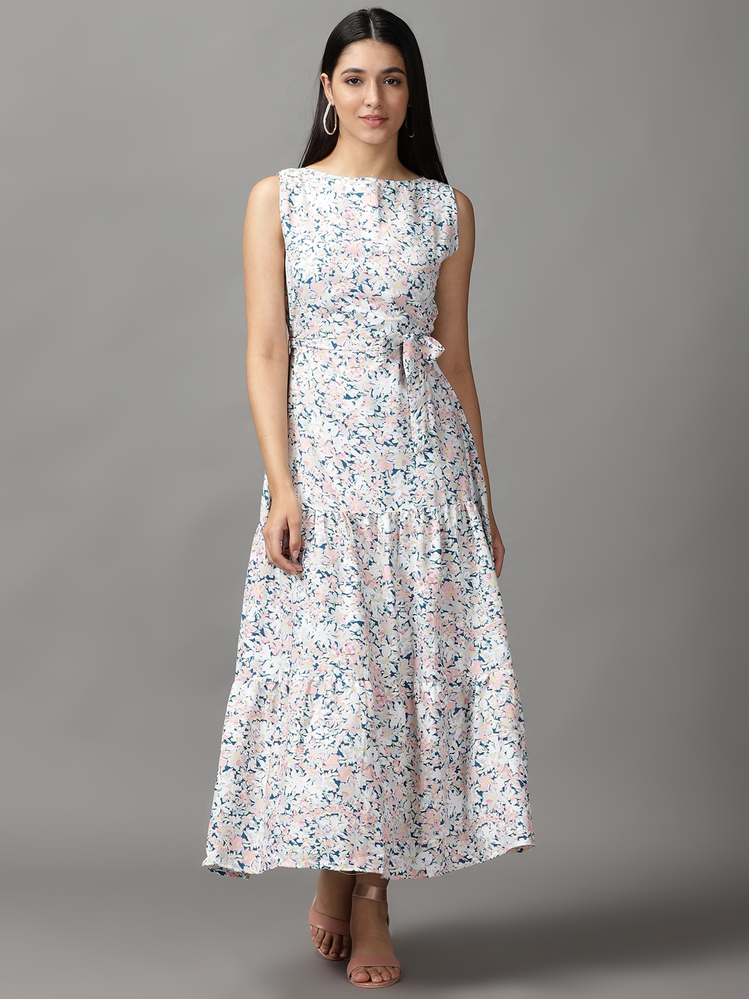 Women's Multi Cotton Floral Dresses