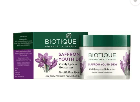 Biotique Advanced Ayurveda | Biotique Bio Saffron Youth Dew Visibly Ageless Moisturizer