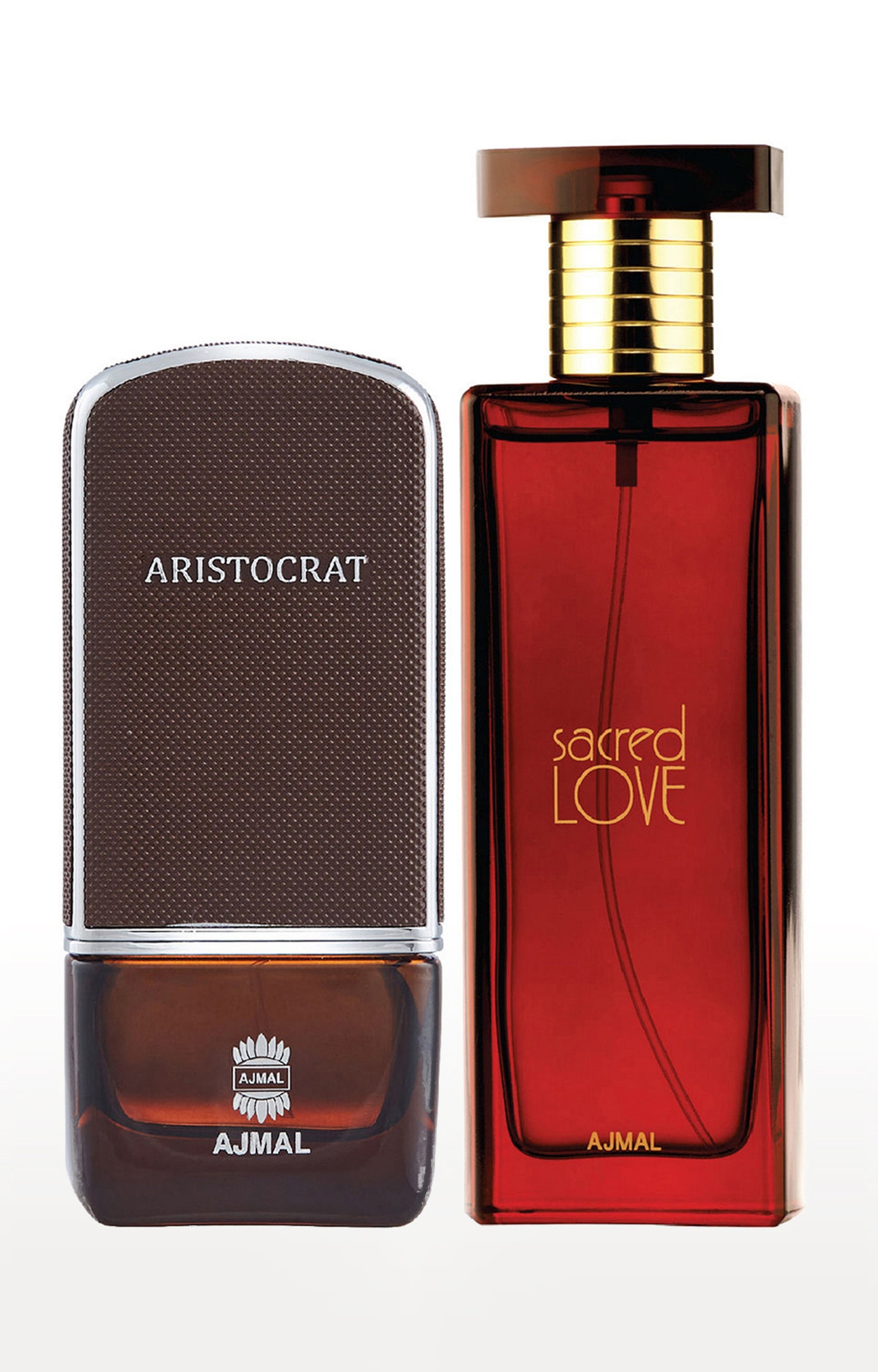 Ajmal Aristocrat EDP Perfume 75ml for Men and Sacred Love EDP Musky Perfume 50ml for Women