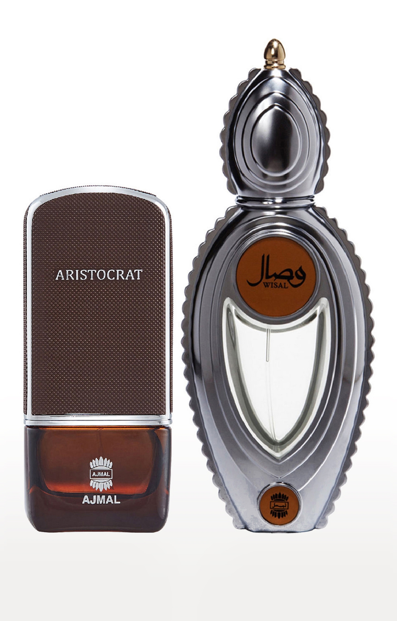 Ajmal Aristocrat EDP Perfume 75ml for Men and Wisal EDP Musky Perfume 50ml for Women