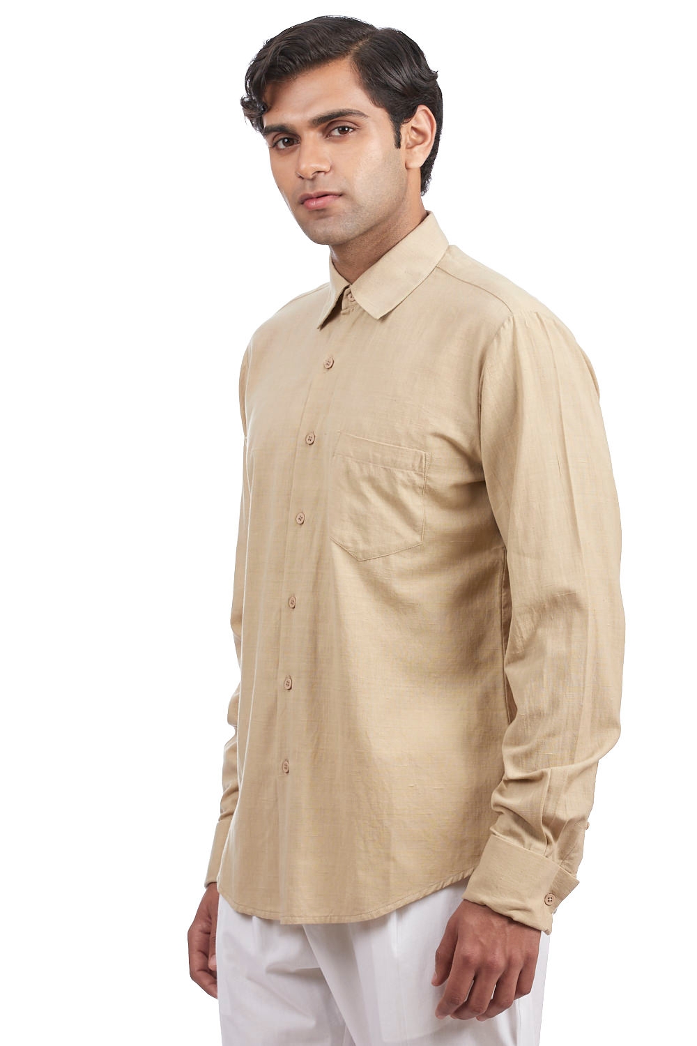 ABRAHAM AND THAKORE | Bengal Cotton French Cuff Slim Fit Shirt
