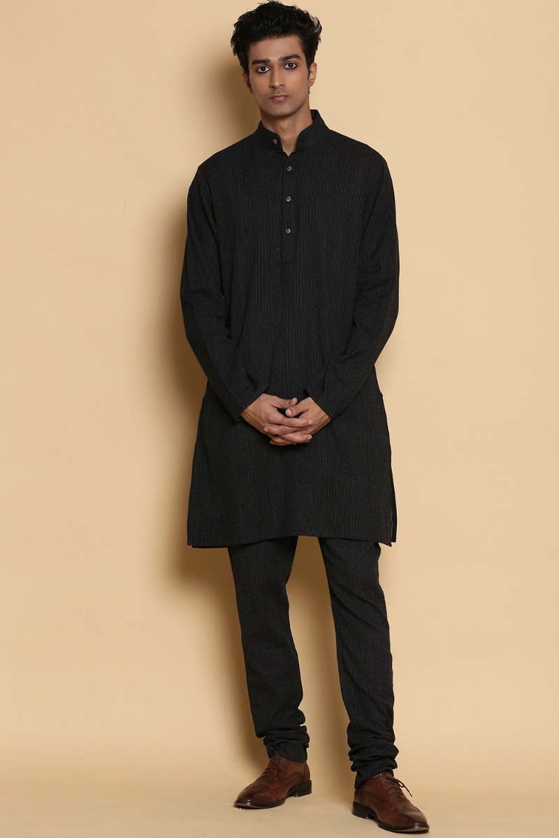 ABRAHAM AND THAKORE | Cotton Quilted Long Kurta