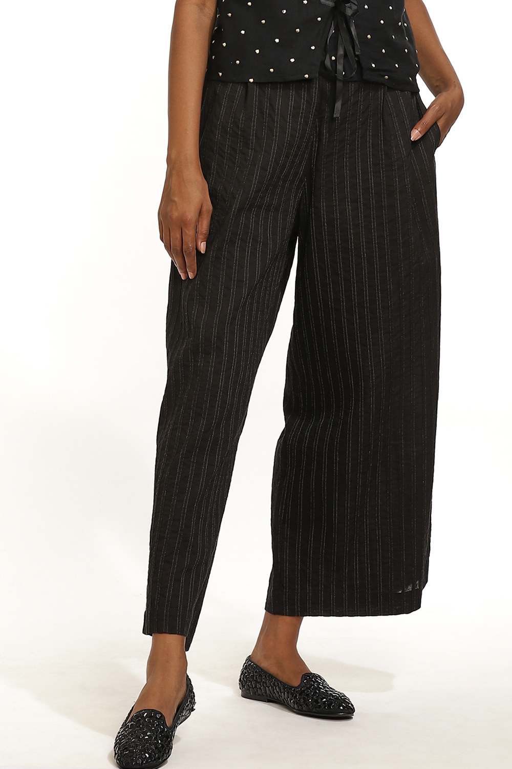 ABRAHAM AND THAKORE | Pant Pleated Cotton