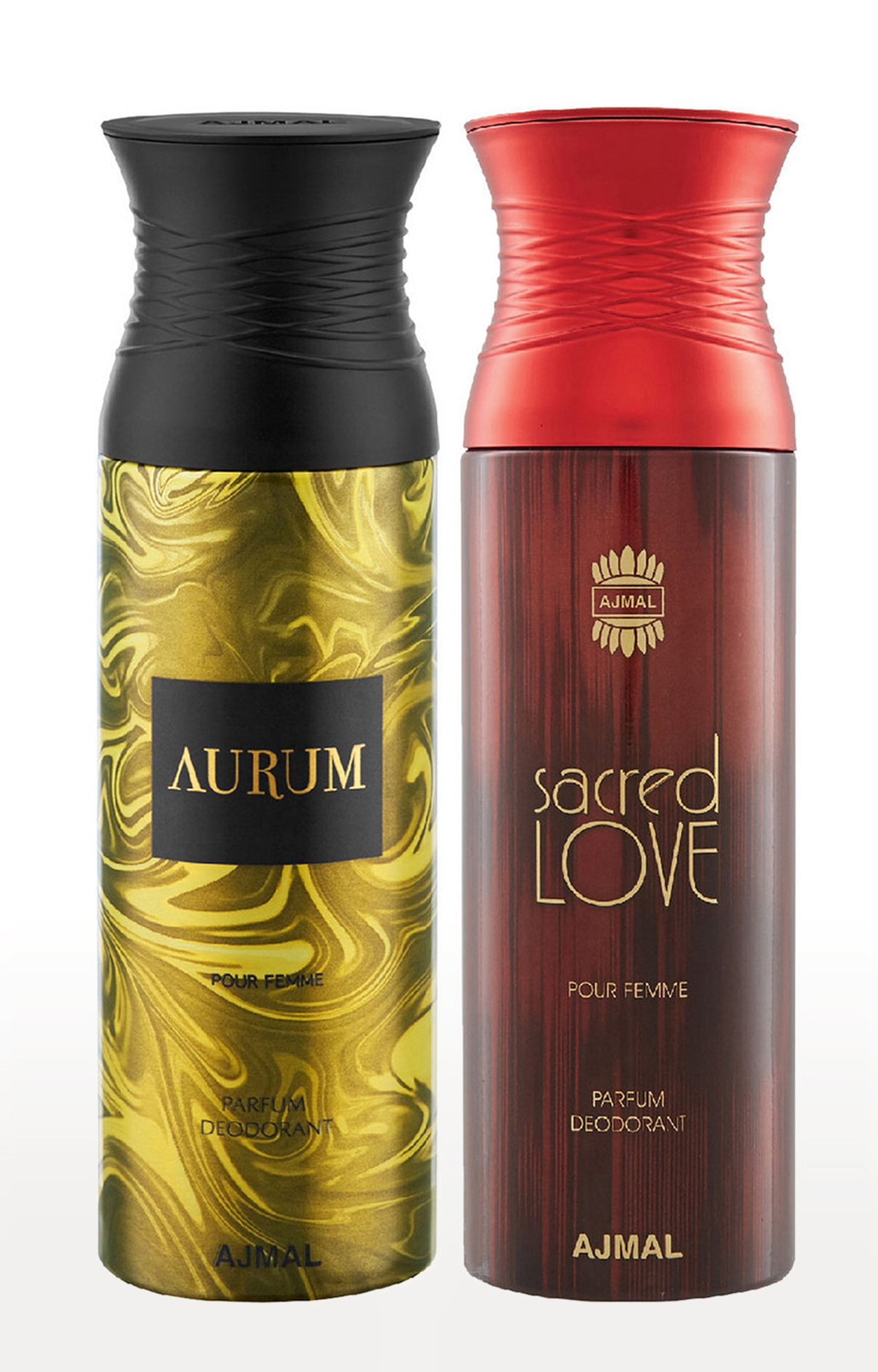 Ajmal | Ajmal Aurum Femme & Sacredlove Deodorant Spray Gift For Women (200 ml, Pack of 2) 