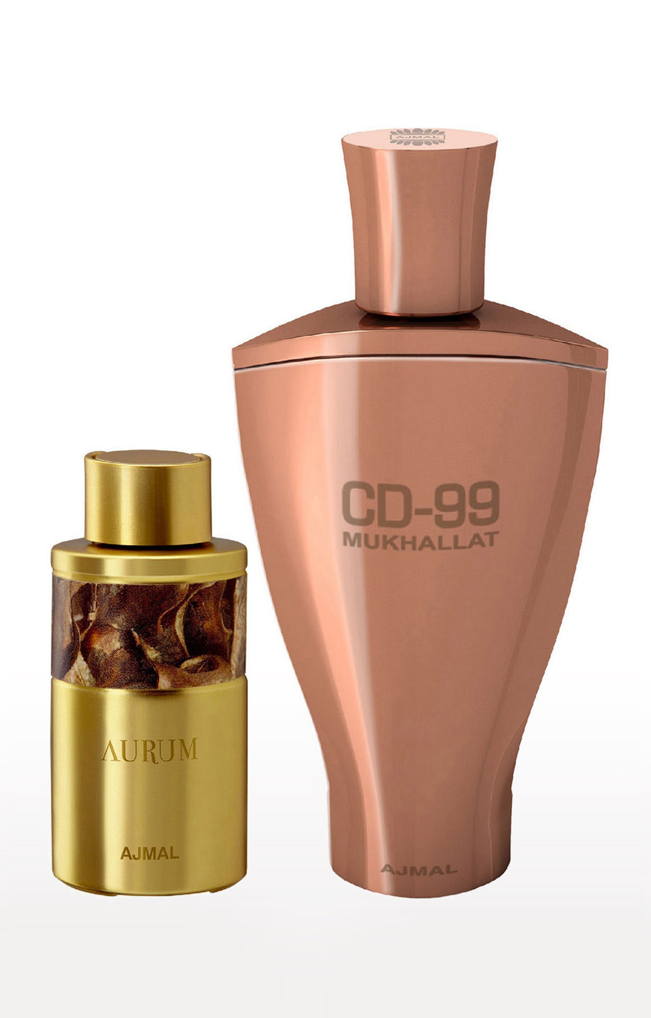 Ajmal Aurum Concentrated Perfume Oil Alcohol-free Attar 10ml for Women and CD 99 Mukhallat Concentrated Perfume Oil Oriental Alcohol-free Attar 14ml for Unisex
