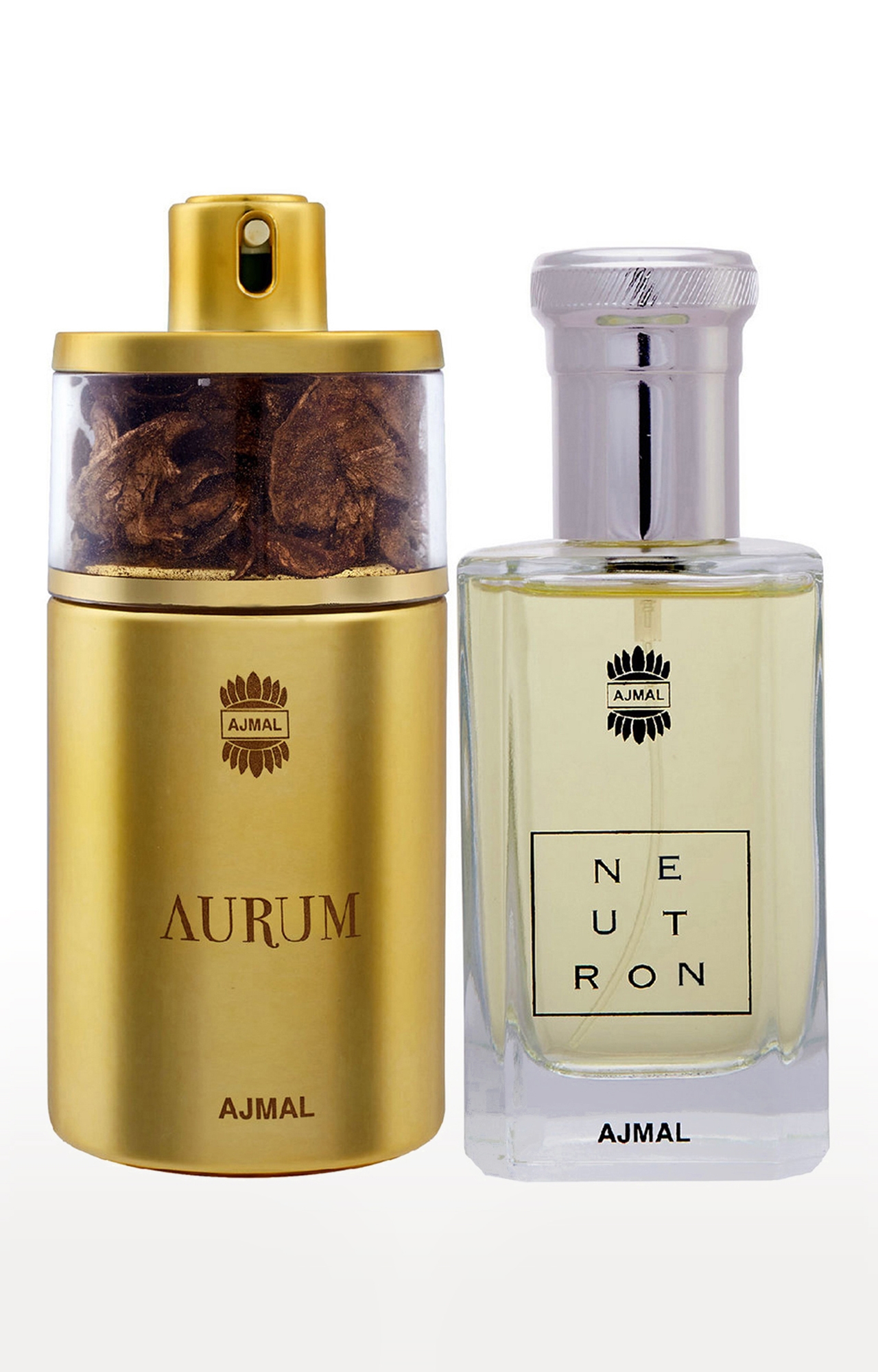 Ajmal Aurum EDP Fruity Perfume 75ml for Women and Neutron EDP Fruity Perfume 100ml for Men