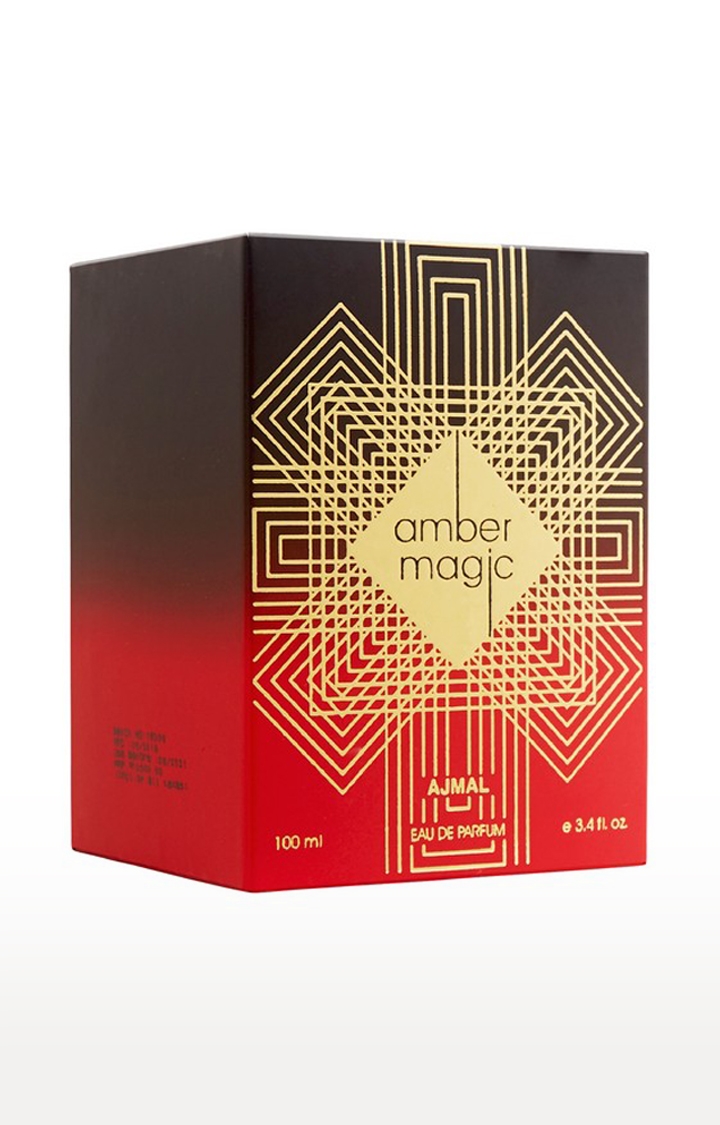 Ajmal Amber Magic EDP Perfume 100ml for Men and Sacred Love Deodorant Musky Fragrance 200ml for WoMen