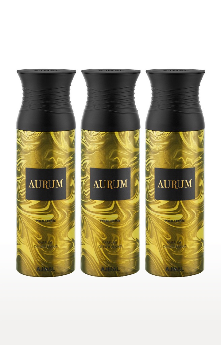 Ajmal | Ajmal Aurum Deodorant Spray - For Women (200 Ml, Pack Of 3)