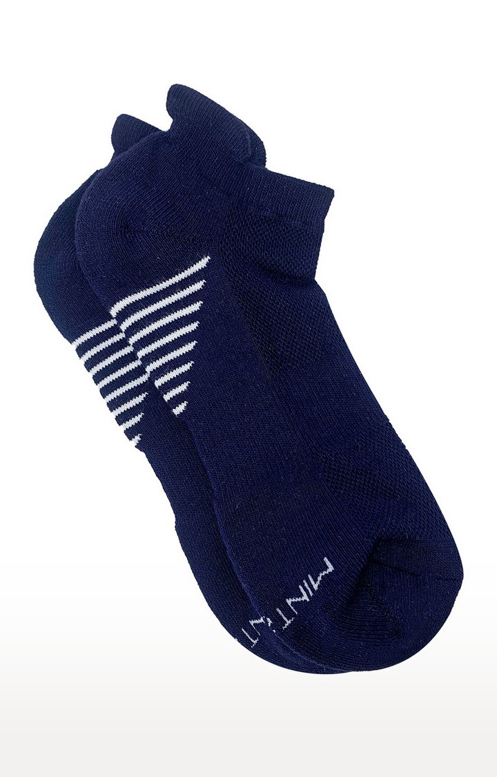 Mint & Oak | Mint & Oak Blue Bamboo Sports Socks for Men