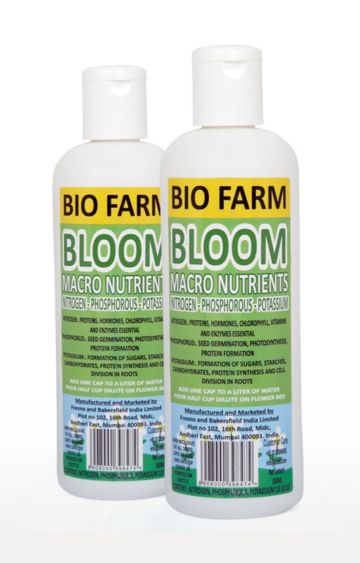 FRESNO | Fresno Biofarm Bloom Macro Nutrients  -300 Ml - Pack Of 2
