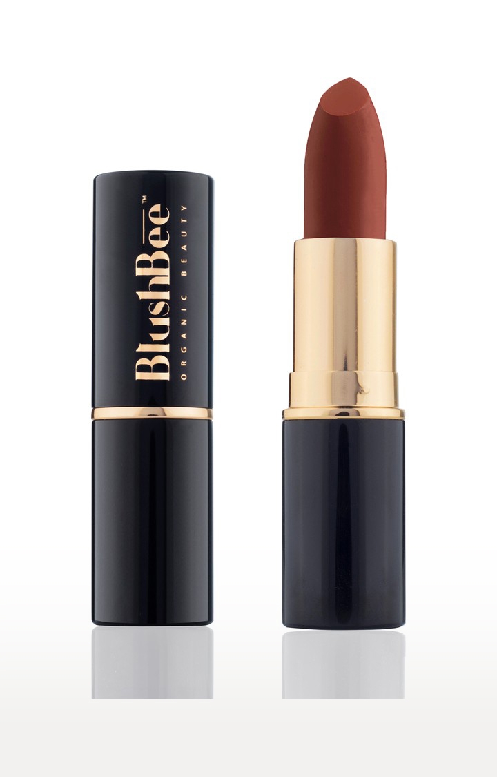 BlushBee Organic Beauty | Blushbee beauty lip nourishing organic vegan natural matte lipstick Bronze Diva