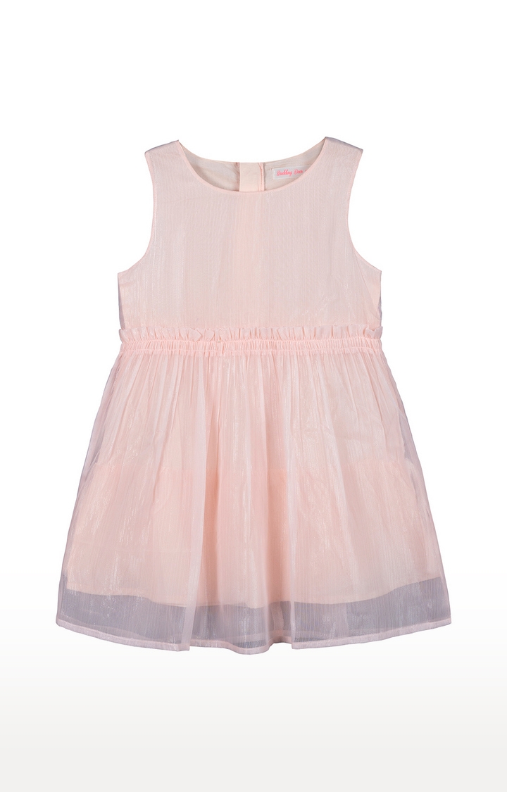 Budding Bees | Pink Solid Dress