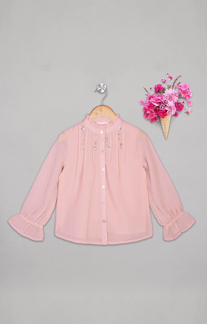 Budding Bees | Pink Solid Top