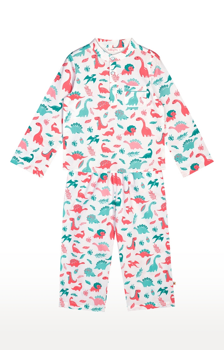 Budding Bees | Multi Printed Night Suits