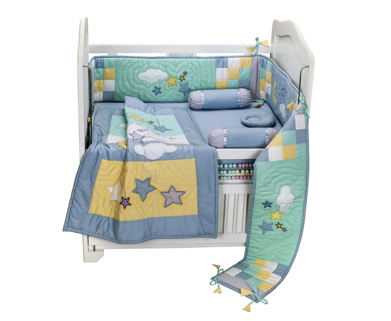 Blooming Buds | 6Pc Cot Bedding Set - Sweet Lullaby