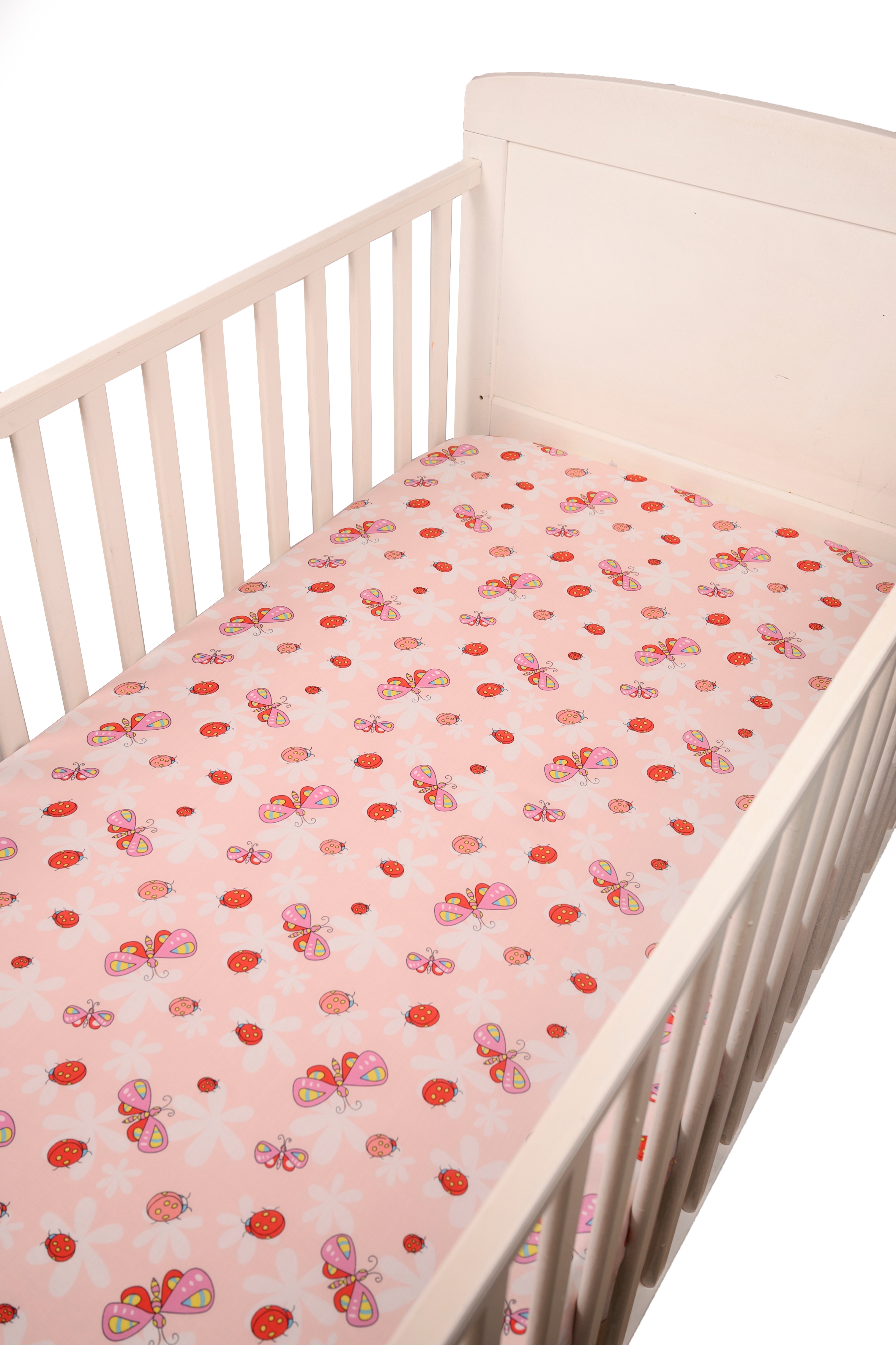Blooming Buds | Fitted Crib/ Cot Sheet - Butterfly 