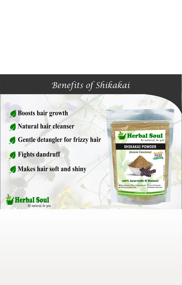 Herbal Soul Combo Of Neem  Powder + Multani  Powder + Shikakai  Powder + Henna  Powder + Amla  Powder | 500 gm