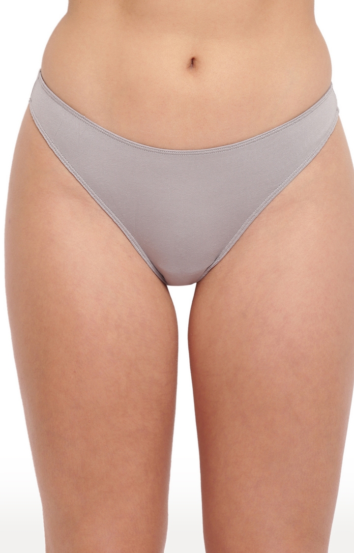 BASIICS by La Intimo | Grey Spank Me Naughty Bikini Panty