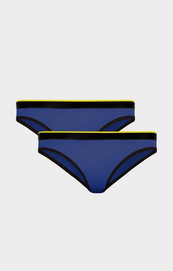 Bummer | Bummer Galatic Blue Micro Modal Bikini-Pack of 2 For Women