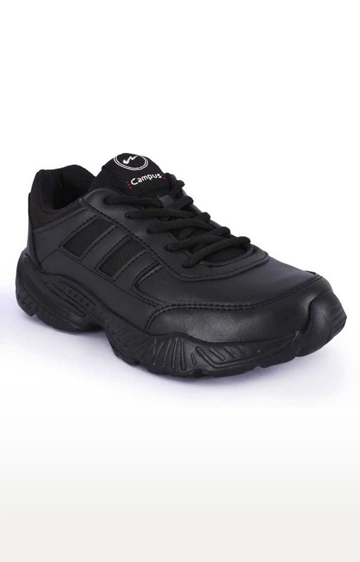 Girls Bingo-151 Black Synthetic School Shoes