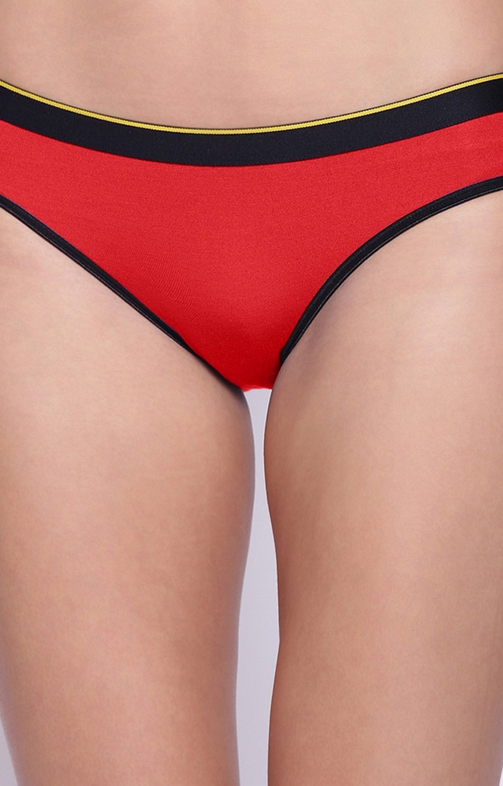 Bummer Ski Patrol Red Micro Modal Bikini For Women