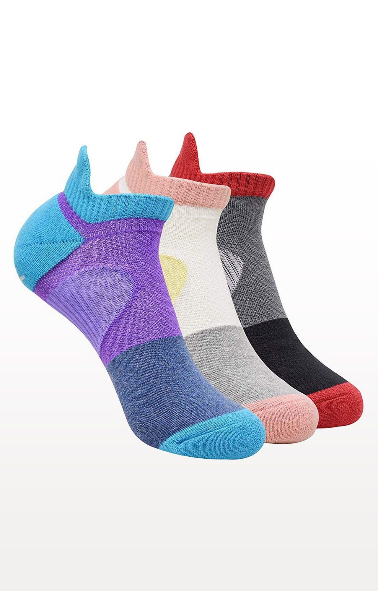 BALENZIA | Multi-Coloured Colourblock Socks (Pack of 3)