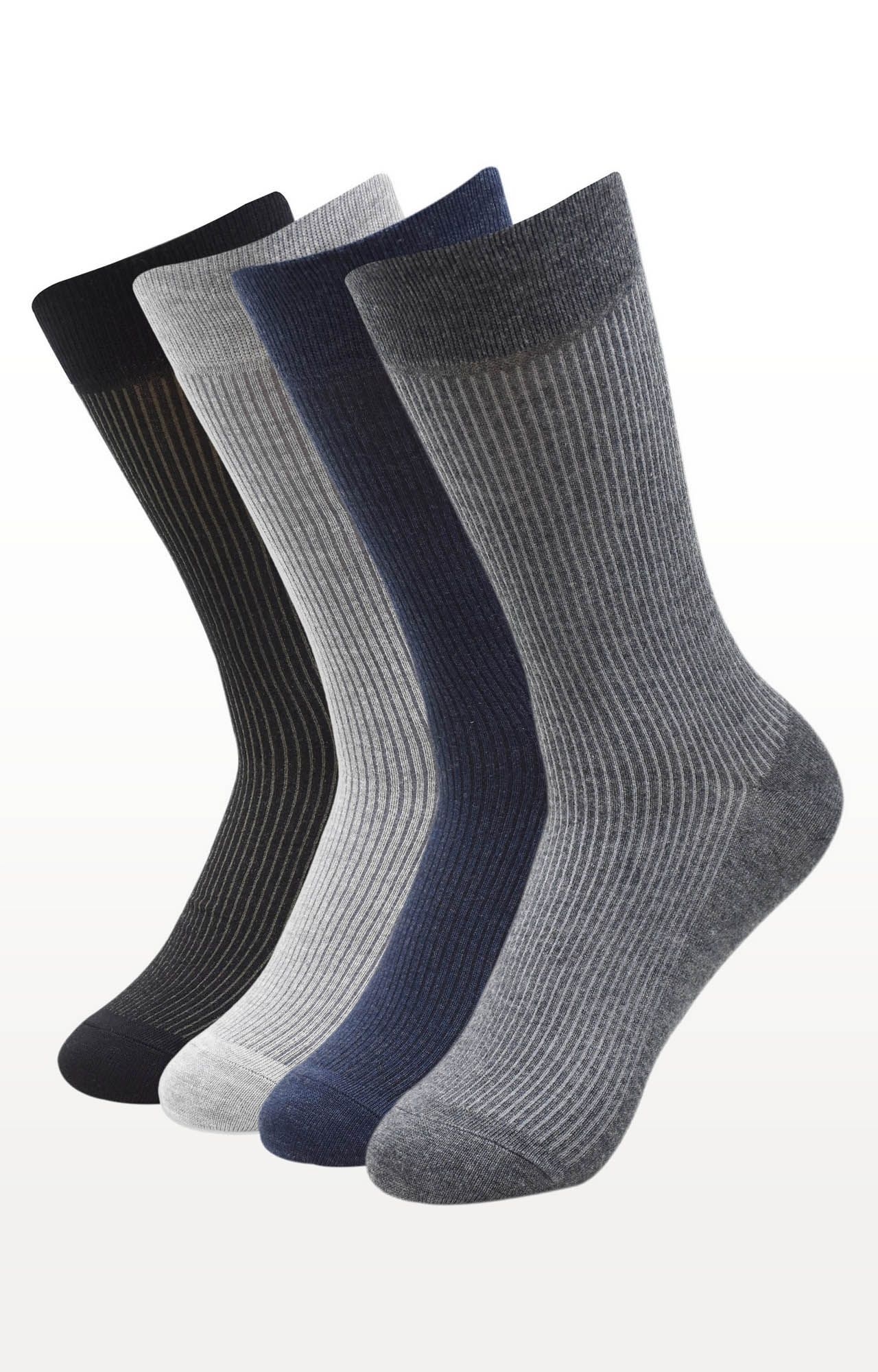 Multi-Coloured Striped Socks (Pack of 4)