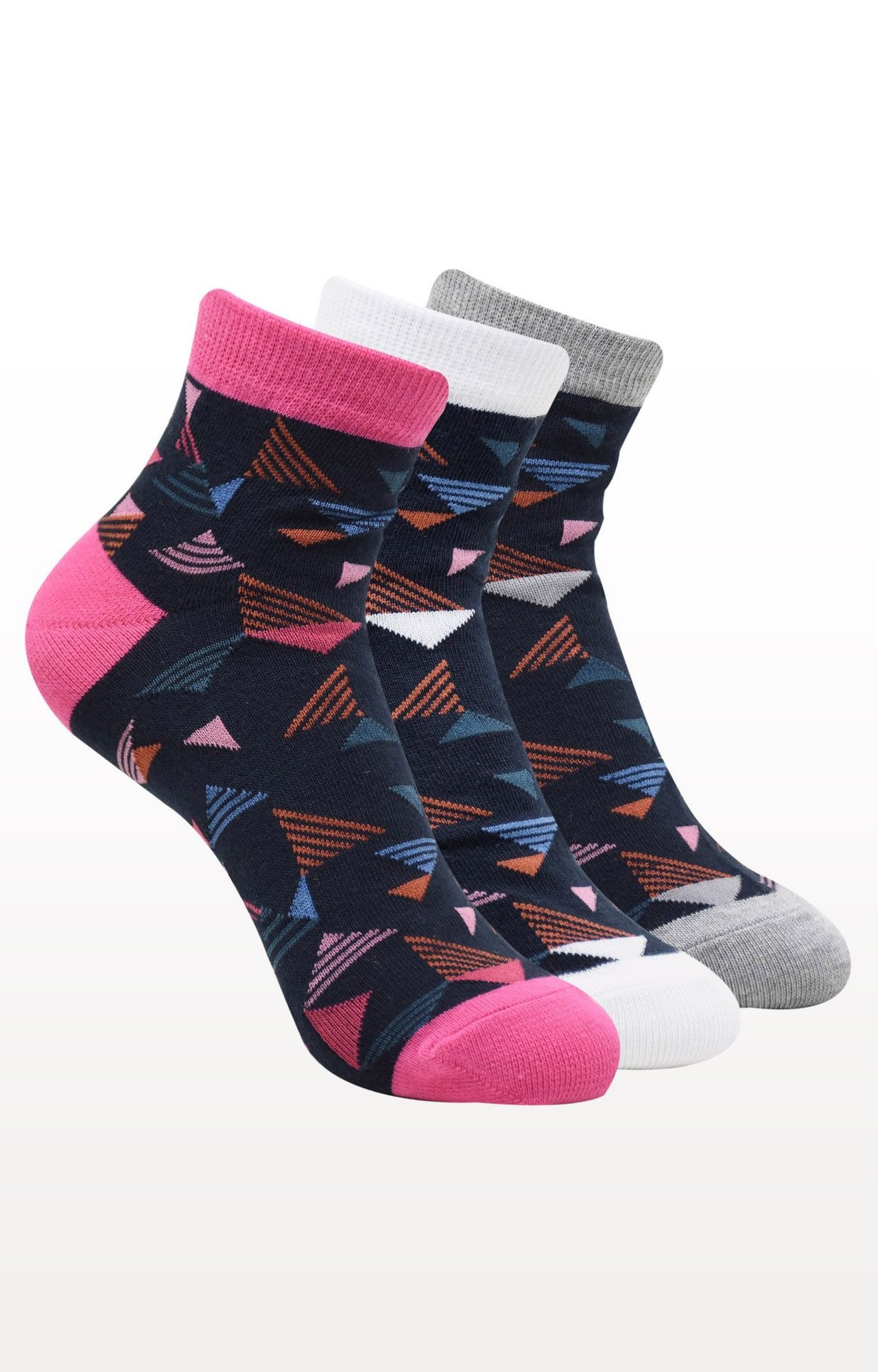 BALENZIA | Multi-Coloured Printed Socks (Pack of 3)