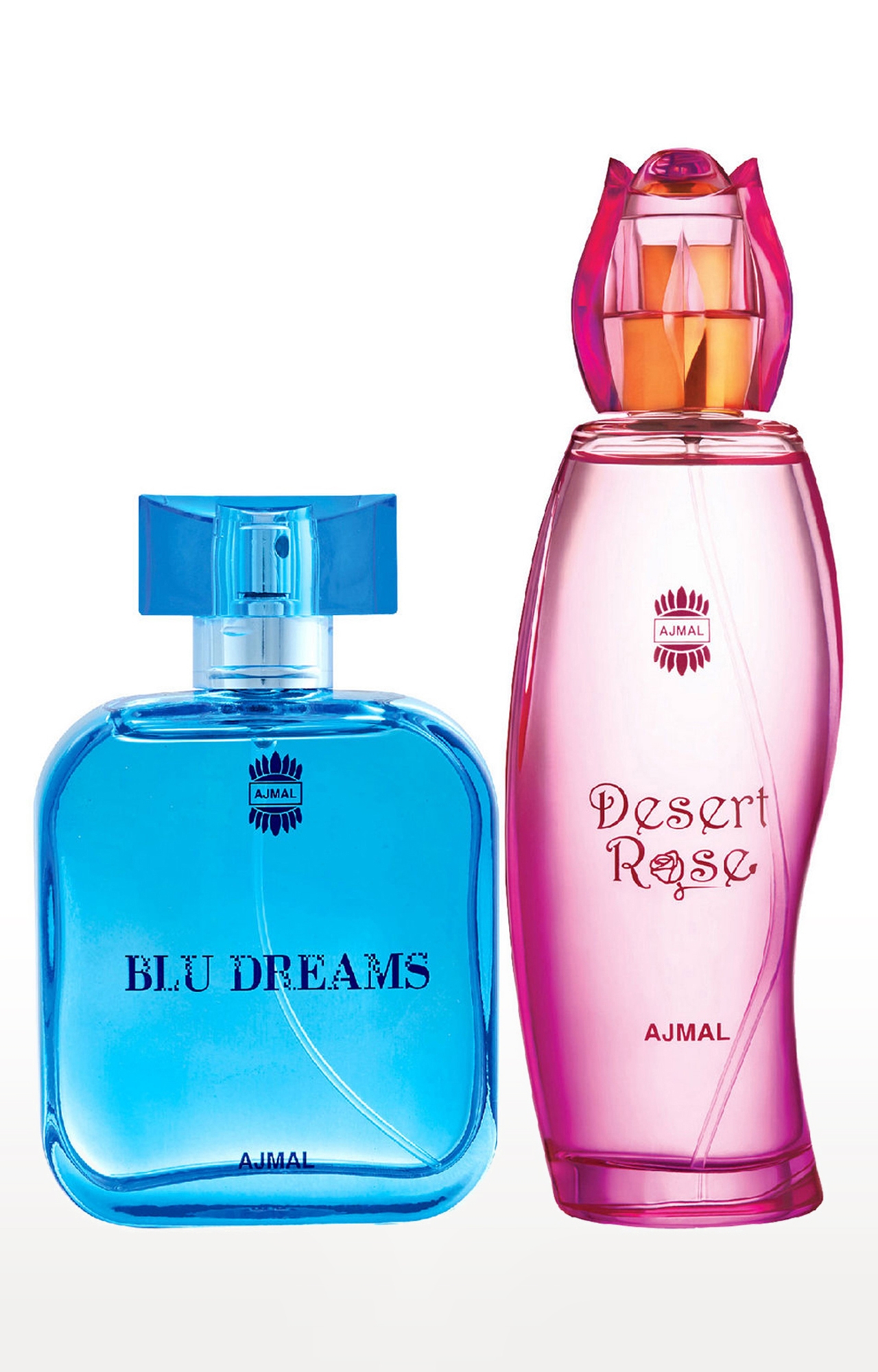 Ajmal Blu Dreams EDP Citurs Fruity Perfume 100ml for Men and Desert Rose EDP Oriental Perfume 100ml for Women