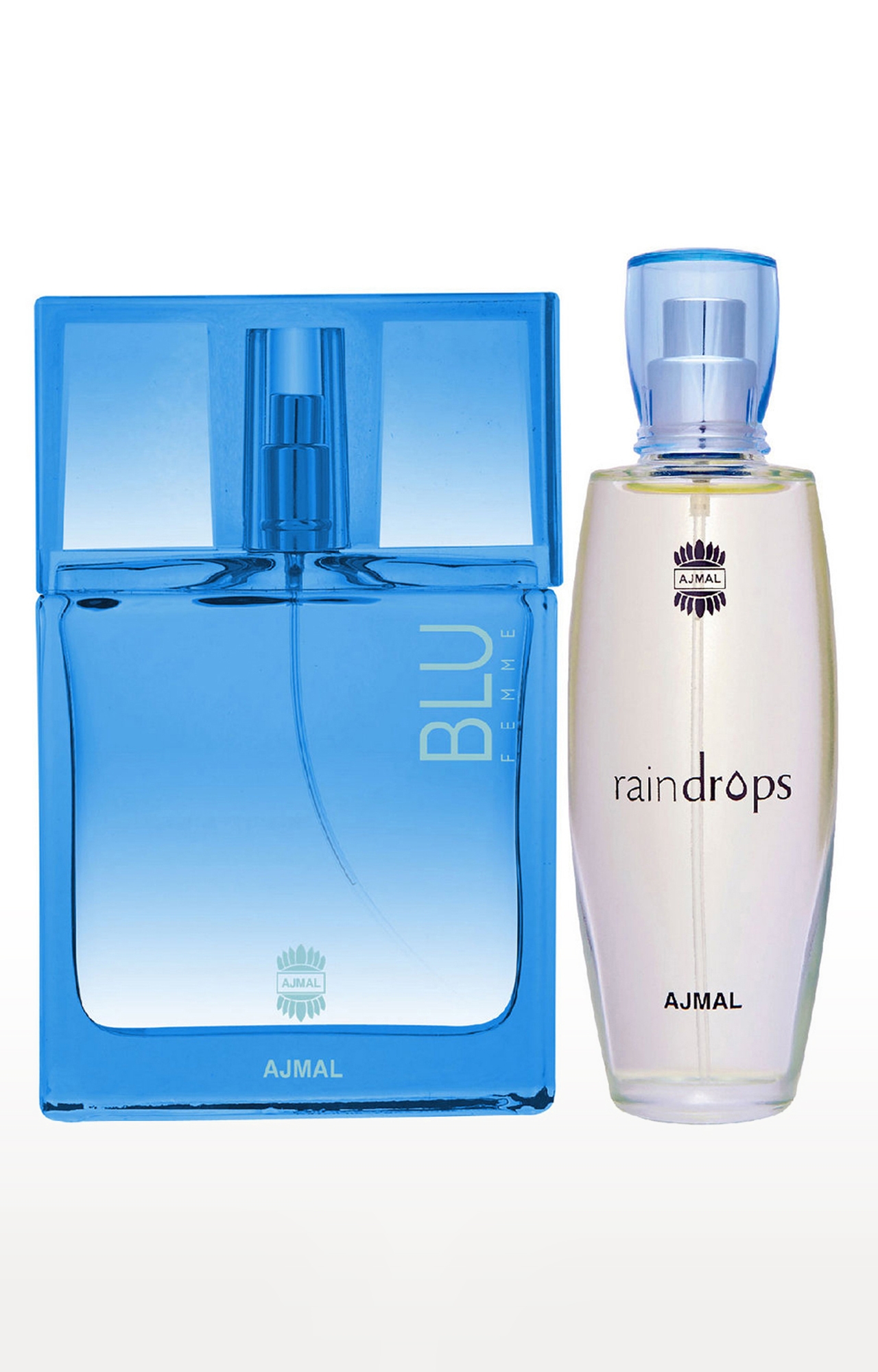 Ajmal Blu Femme EDP Perfume 50ml for Women and Raindrops EDP Perfume 50ml for Women
