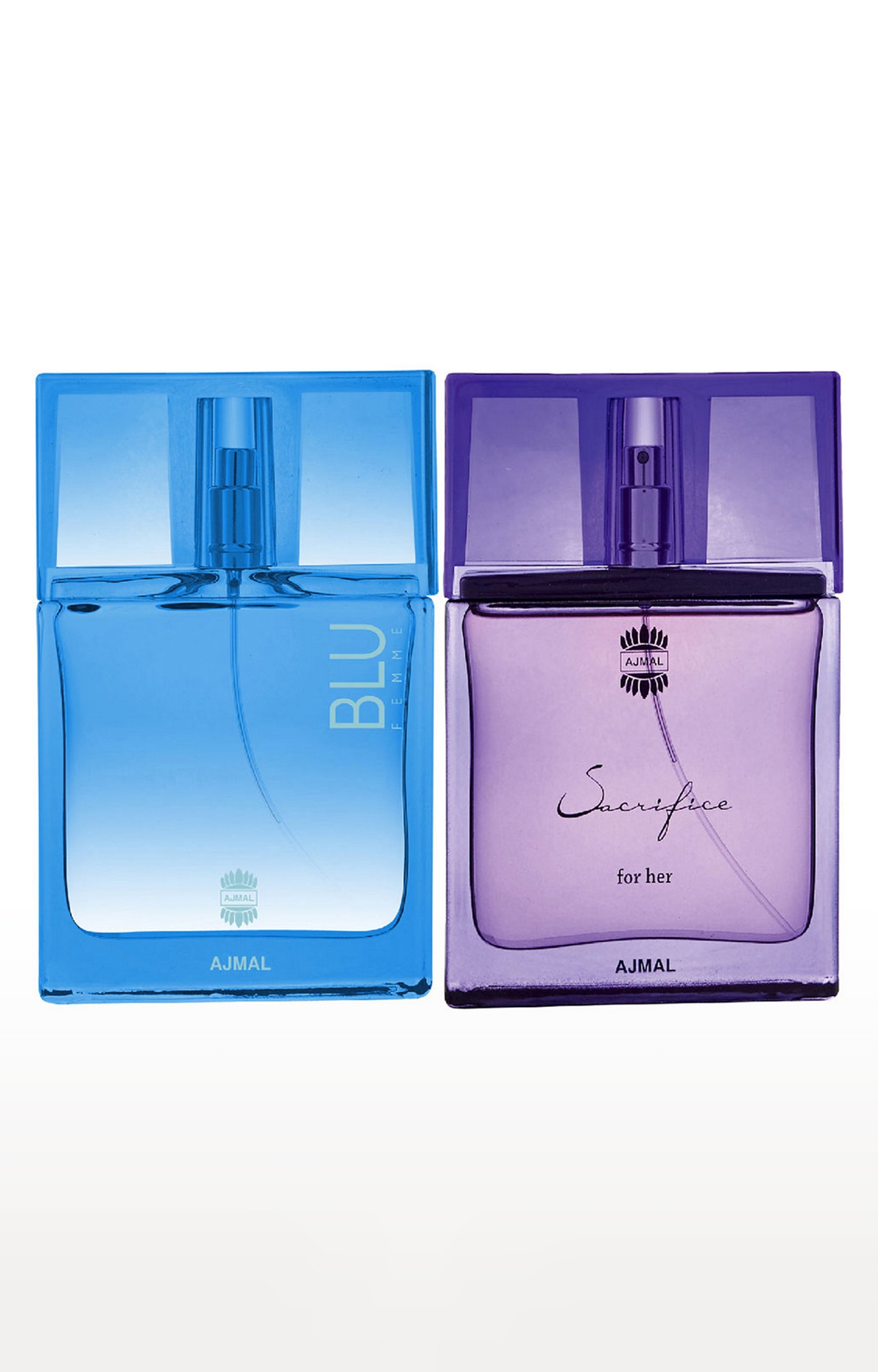 Ajmal Blu Femme EDP Perfume 50ml for Women and Sacrifice for HER EDP Musky Perfume 50ml for Women