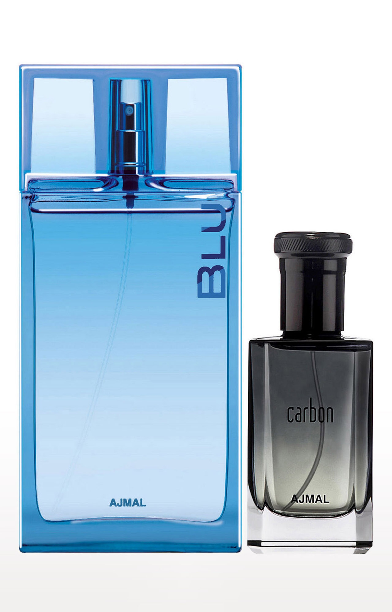 Ajmal Blu EDP Aquatic Perfume 90ml for Men and Carbon EDP Perfume 100ml for Men