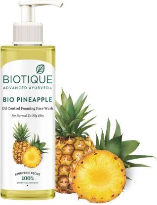 Biotique Advanced Ayurveda | Biotique Bio Pineapple Oil Control Foaming Face Wash  (200 Ml)