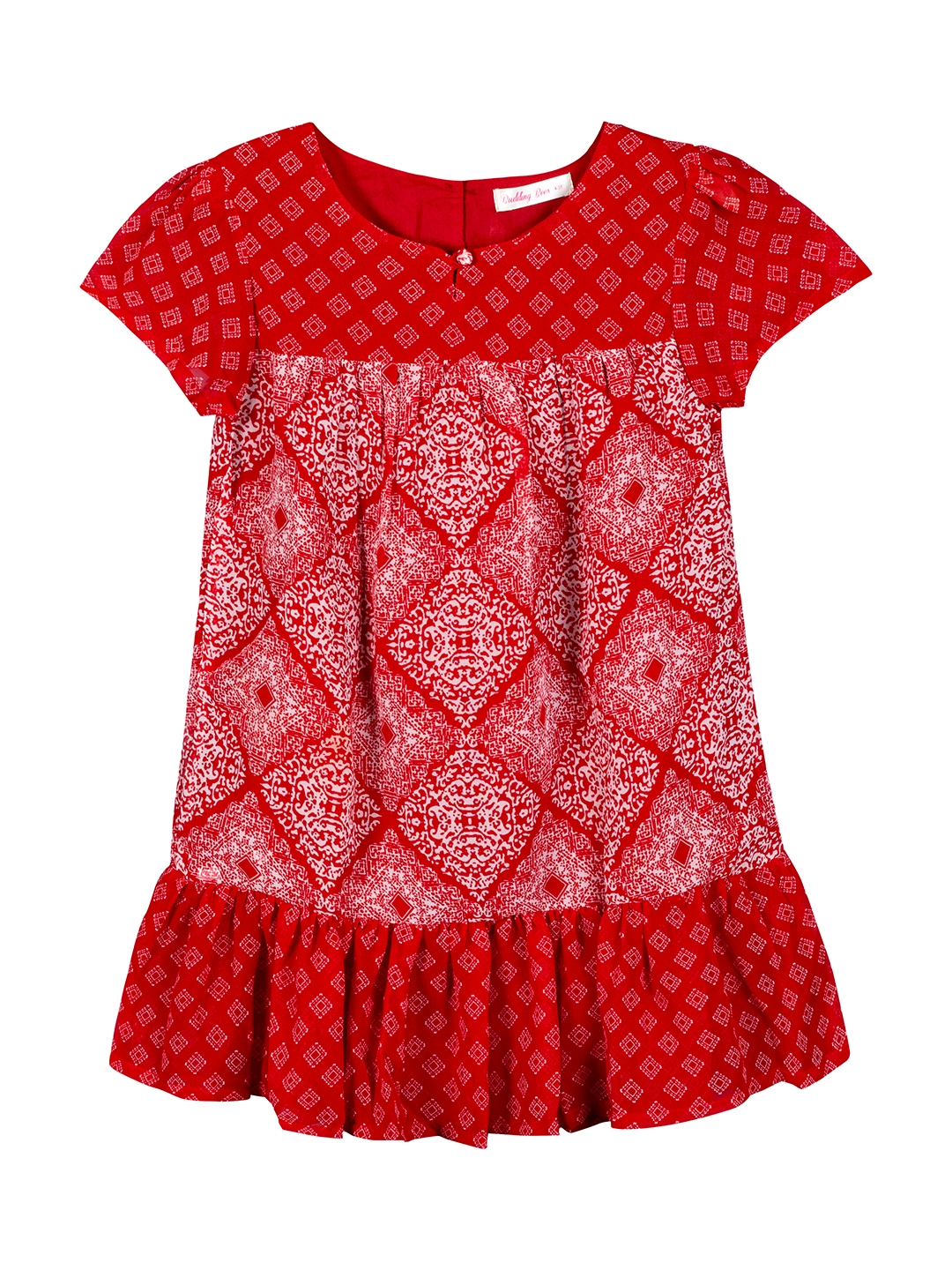Budding Bees | Red Printed Dress