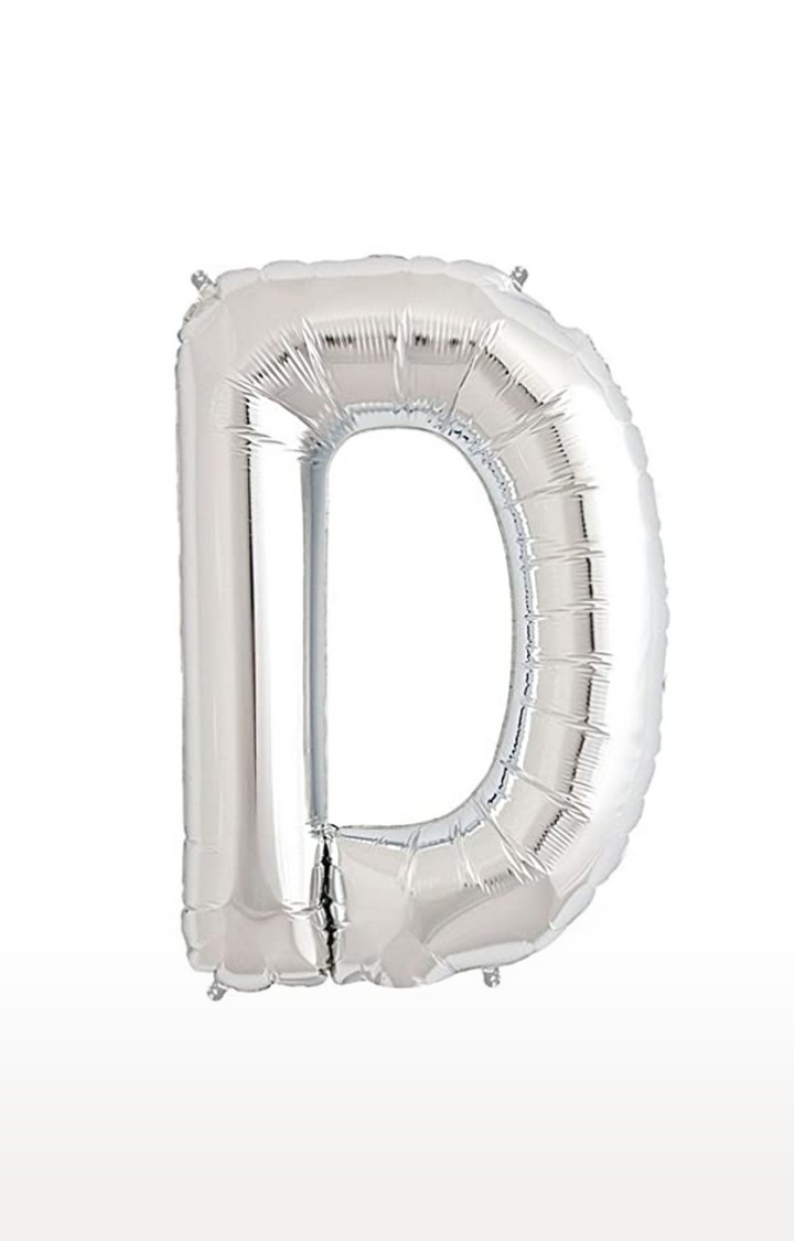 Blooms Mall | Blooms Mall Unique Alphabet Foil Balloon -D (Silver)